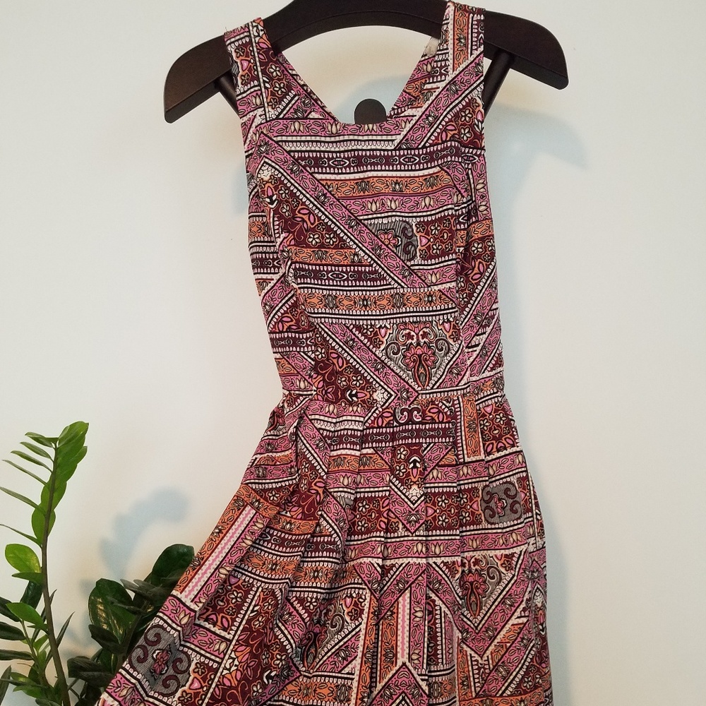 Summer Geometric/Floral Dress